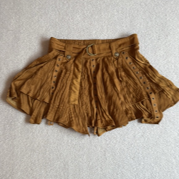 NWOT Free people rue mini skirt grommet - Picture 5 of 8